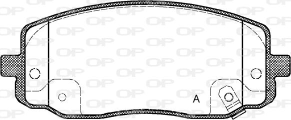 Open Parts BPA1133.02 - Əyləc altlığı dəsti, əyləc diski furqanavto.az