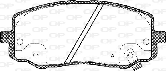 Open Parts BPA1133.12 - Əyləc altlığı dəsti, əyləc diski furqanavto.az