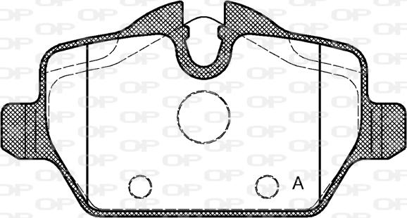 Open Parts BPA1132.00 - Əyləc altlığı dəsti, əyləc diski furqanavto.az