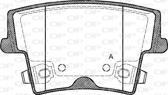 Open Parts BPA1127.08 - Əyləc altlığı dəsti, əyləc diski furqanavto.az