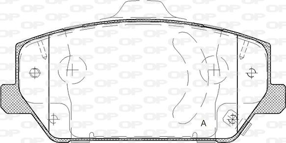 Open Parts BPA1809.02 - Əyləc altlığı dəsti, əyləc diski furqanavto.az