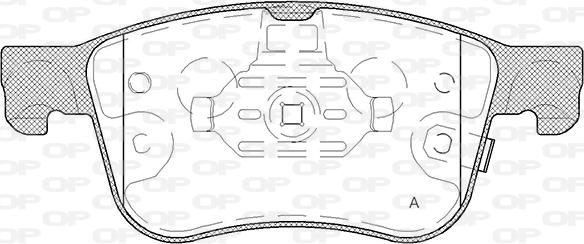 Open Parts BPA1808.12 - Əyləc altlığı dəsti, əyləc diski furqanavto.az