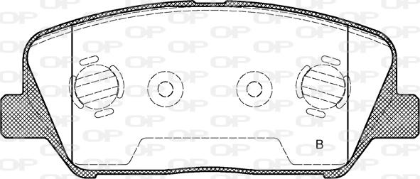 Open Parts BPA1398.12 - Əyləc altlığı dəsti, əyləc diski furqanavto.az