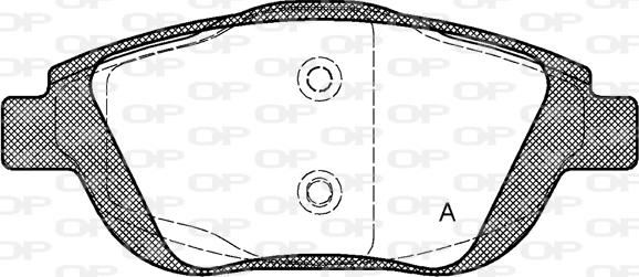 Open Parts BPA1392.00 - Əyləc altlığı dəsti, əyləc diski furqanavto.az