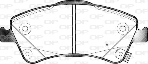 Open Parts BPA1341.02 - Əyləc altlığı dəsti, əyləc diski furqanavto.az