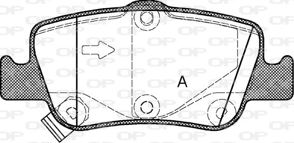 Open Parts BPA1356.02 - Əyləc altlığı dəsti, əyləc diski furqanavto.az