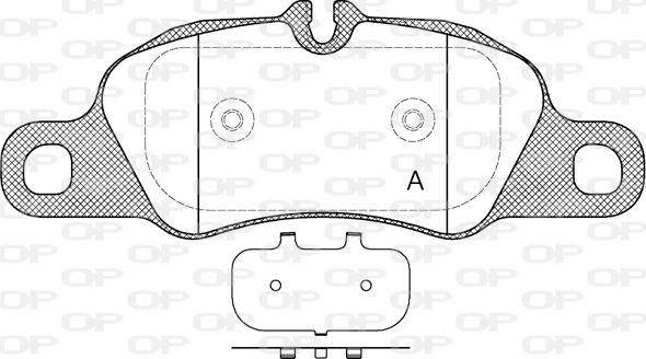 Open Parts BPA1366.00 - Əyləc altlığı dəsti, əyləc diski furqanavto.az