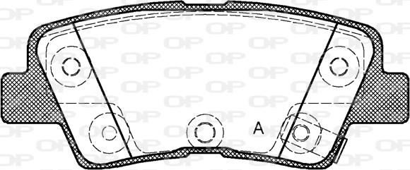 Open Parts BPA1362.42 - Əyləc altlığı dəsti, əyləc diski furqanavto.az