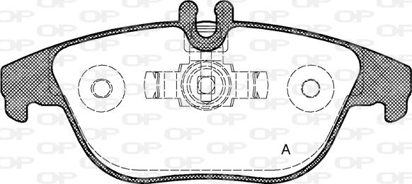 Open Parts BPA1305.00 - Əyləc altlığı dəsti, əyləc diski furqanavto.az