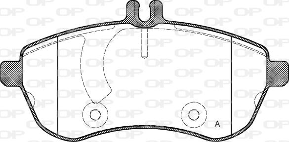 Open Parts BPA1301.00 - Əyləc altlığı dəsti, əyləc diski furqanavto.az