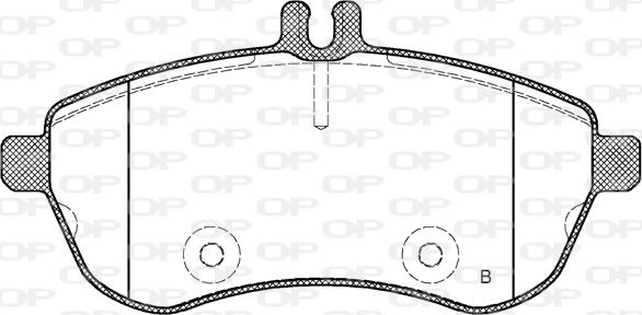 Open Parts BPA1301.00 - Əyləc altlığı dəsti, əyləc diski furqanavto.az