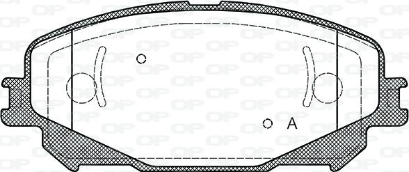 Open Parts BPA1318.30 - Əyləc altlığı dəsti, əyləc diski furqanavto.az