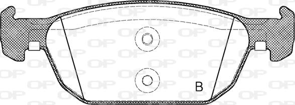 Open Parts BPA1384.02 - Əyləc altlığı dəsti, əyləc diski furqanavto.az