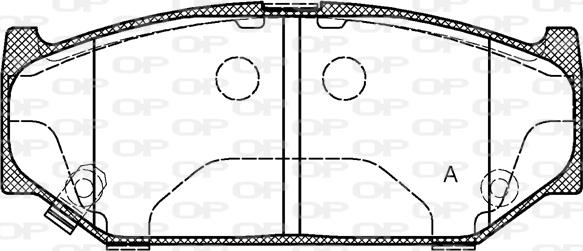 Open Parts BPA1381.11 - Əyləc altlığı dəsti, əyləc diski furqanavto.az