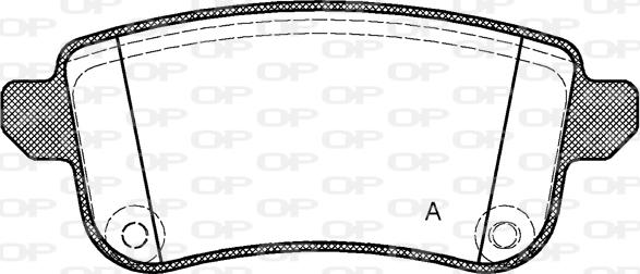 Open Parts BPA1387.10 - Əyləc altlığı dəsti, əyləc diski furqanavto.az