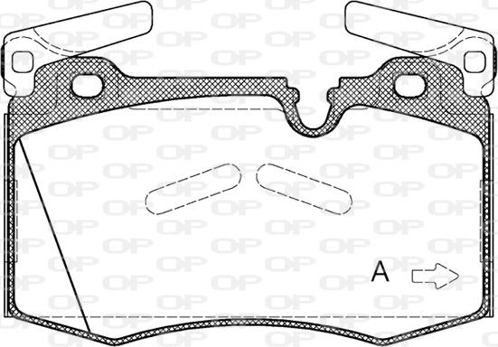 Open Parts BPA1374.00 - Əyləc altlığı dəsti, əyləc diski furqanavto.az