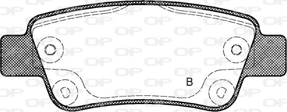 Open Parts BPA1290.02 - Əyləc altlığı dəsti, əyləc diski furqanavto.az