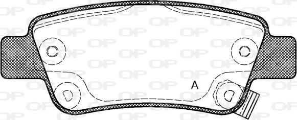 Open Parts BPA1290.02 - Əyləc altlığı dəsti, əyləc diski furqanavto.az