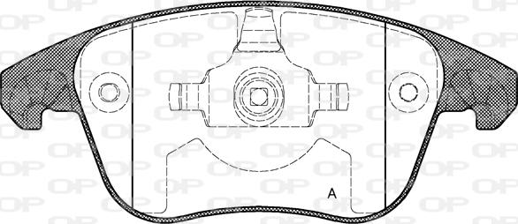 Open Parts BPA1249.00 - Əyləc altlığı dəsti, əyləc diski furqanavto.az