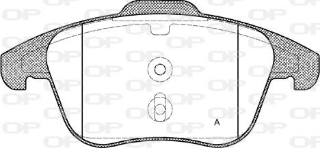 Open Parts BPA1249.30 - Əyləc altlığı dəsti, əyləc diski furqanavto.az