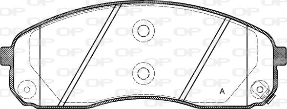 Open Parts BPA1244.02 - Əyləc altlığı dəsti, əyləc diski furqanavto.az