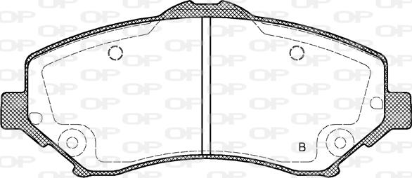 Open Parts BPA1259.02 - Əyləc altlığı dəsti, əyləc diski furqanavto.az