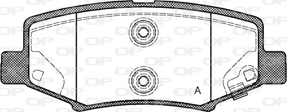 Open Parts BPA1264.02 - Əyləc altlığı dəsti, əyləc diski furqanavto.az