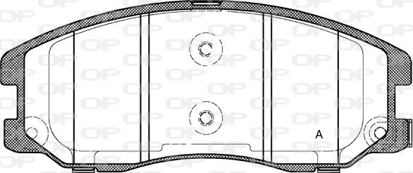 Open Parts BPA1261.12 - Əyləc altlığı dəsti, əyləc diski furqanavto.az