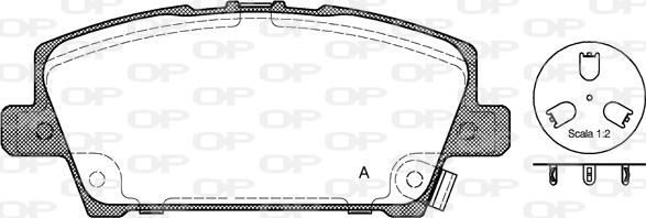 Open Parts BPA1205.02 - Əyləc altlığı dəsti, əyləc diski furqanavto.az