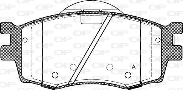 Open Parts BPA1208.02 - Əyləc altlığı dəsti, əyləc diski furqanavto.az