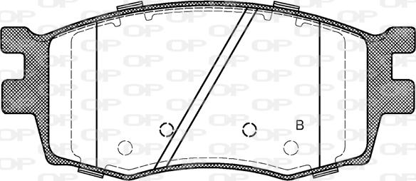 Open Parts BPA1208.02 - Əyləc altlığı dəsti, əyləc diski furqanavto.az