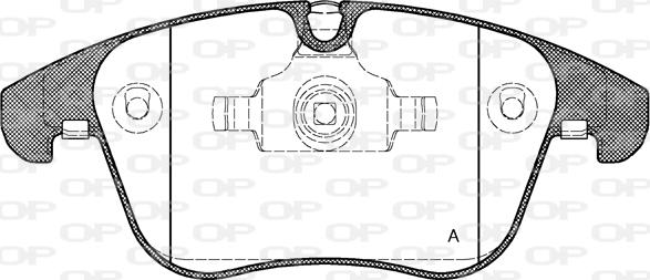 Open Parts BPA1219.00 - Əyləc altlığı dəsti, əyləc diski furqanavto.az