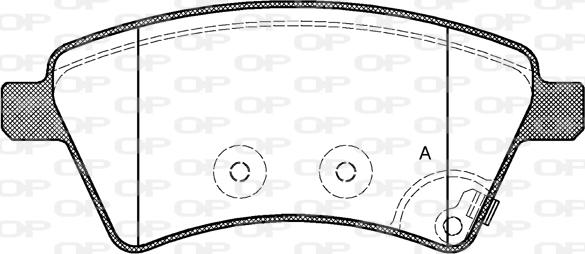 Open Parts BPA1215.01 - Əyləc altlığı dəsti, əyləc diski furqanavto.az