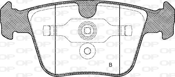 Open Parts BPA1216.00 - Əyləc altlığı dəsti, əyləc diski furqanavto.az