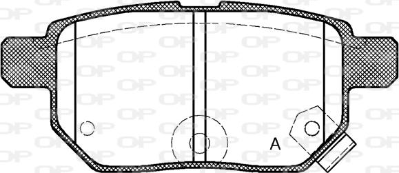 Open Parts BPA1286.02 - Əyləc altlığı dəsti, əyləc diski furqanavto.az