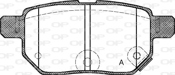 Open Parts BPA1286.22 - Əyləc altlığı dəsti, əyləc diski furqanavto.az