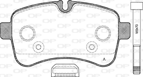 Open Parts BPA1282.00 - Əyləc altlığı dəsti, əyləc diski furqanavto.az