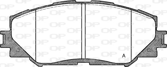 Open Parts BPA1232.00 - Əyləc altlığı dəsti, əyləc diski furqanavto.az