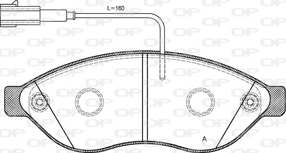 Open Parts BPA1237.12 - Əyləc altlığı dəsti, əyləc diski furqanavto.az