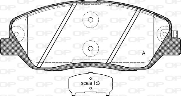 Open Parts BPA1226.02 - Əyləc altlığı dəsti, əyləc diski furqanavto.az