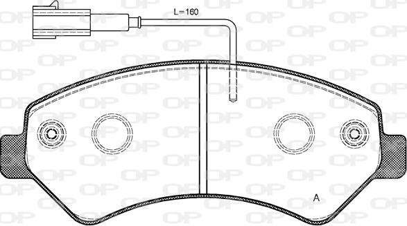 Open Parts BPA1275.12 - Əyləc altlığı dəsti, əyləc diski furqanavto.az