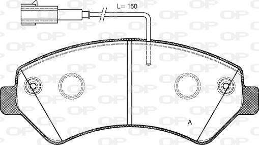 Open Parts BPA1275.22 - Əyləc altlığı dəsti, əyləc diski furqanavto.az