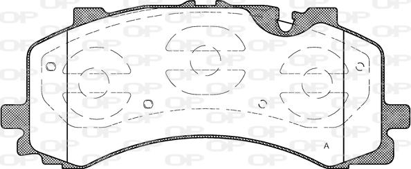 Open Parts BPA1744.00 - Əyləc altlığı dəsti, əyləc diski furqanavto.az