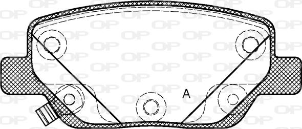 Open Parts BPA1700.02 - Əyləc altlığı dəsti, əyləc diski furqanavto.az