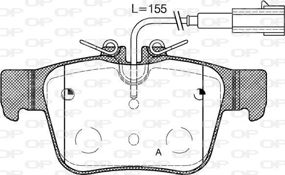 Open Parts BPA1722.02 - Əyləc altlığı dəsti, əyləc diski furqanavto.az