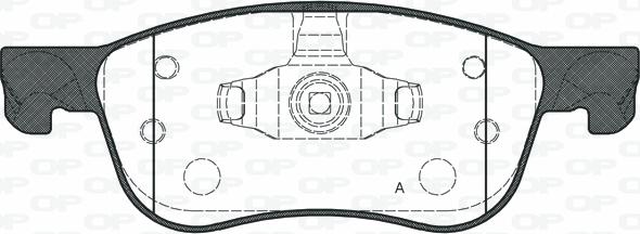 Open Parts BPA1776.00 - Əyləc altlığı dəsti, əyləc diski furqanavto.az