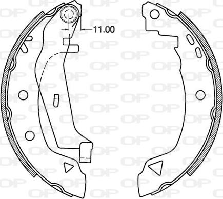 Open Parts BSA2098.00 - Əyləc Başlığı Dəsti furqanavto.az