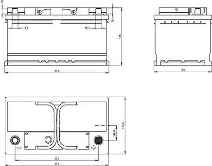 Open Parts BT085L4B.30 - Başlanğıc batareyası furqanavto.az