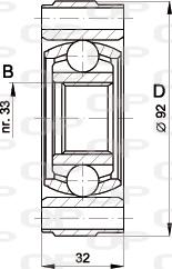 Open Parts CVJ5401.20 - Birləşmə dəsti, ötürücü val furqanavto.az