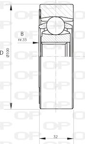 Open Parts CVJ5408.20 - Birləşmə dəsti, ötürücü val furqanavto.az